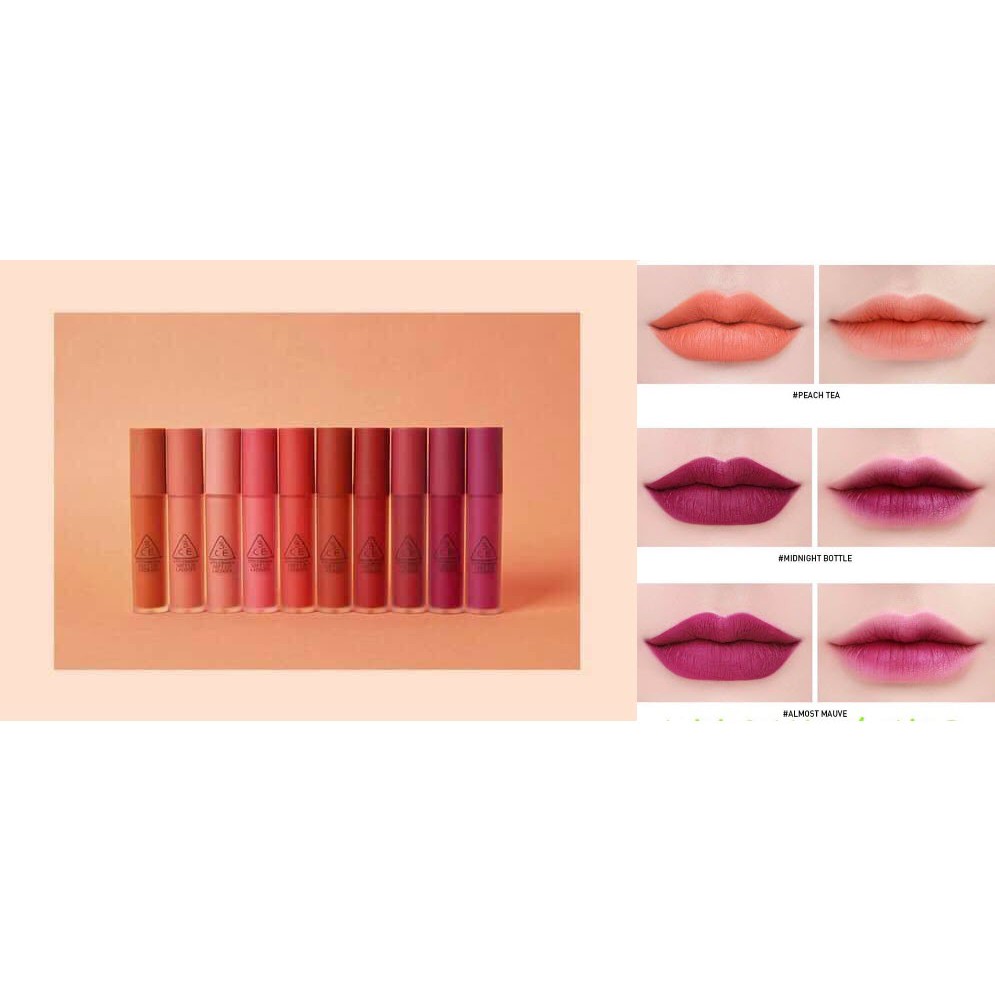 [SẴN-BILL ĐIỆN TỬ]Son kem 3ce Soft Lip Lacquer