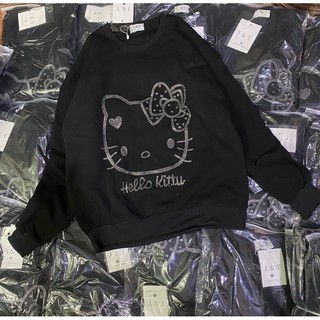 ÁO NỈ HELLO KITTY ĐÍNH ĐÁ