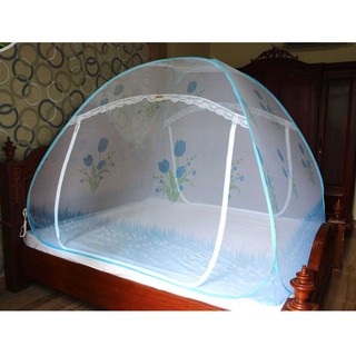 Mùng ngủ♥freeship♥ mùng chụp đỉnh chóp 1m8 x 2m minh long - xanh hoa