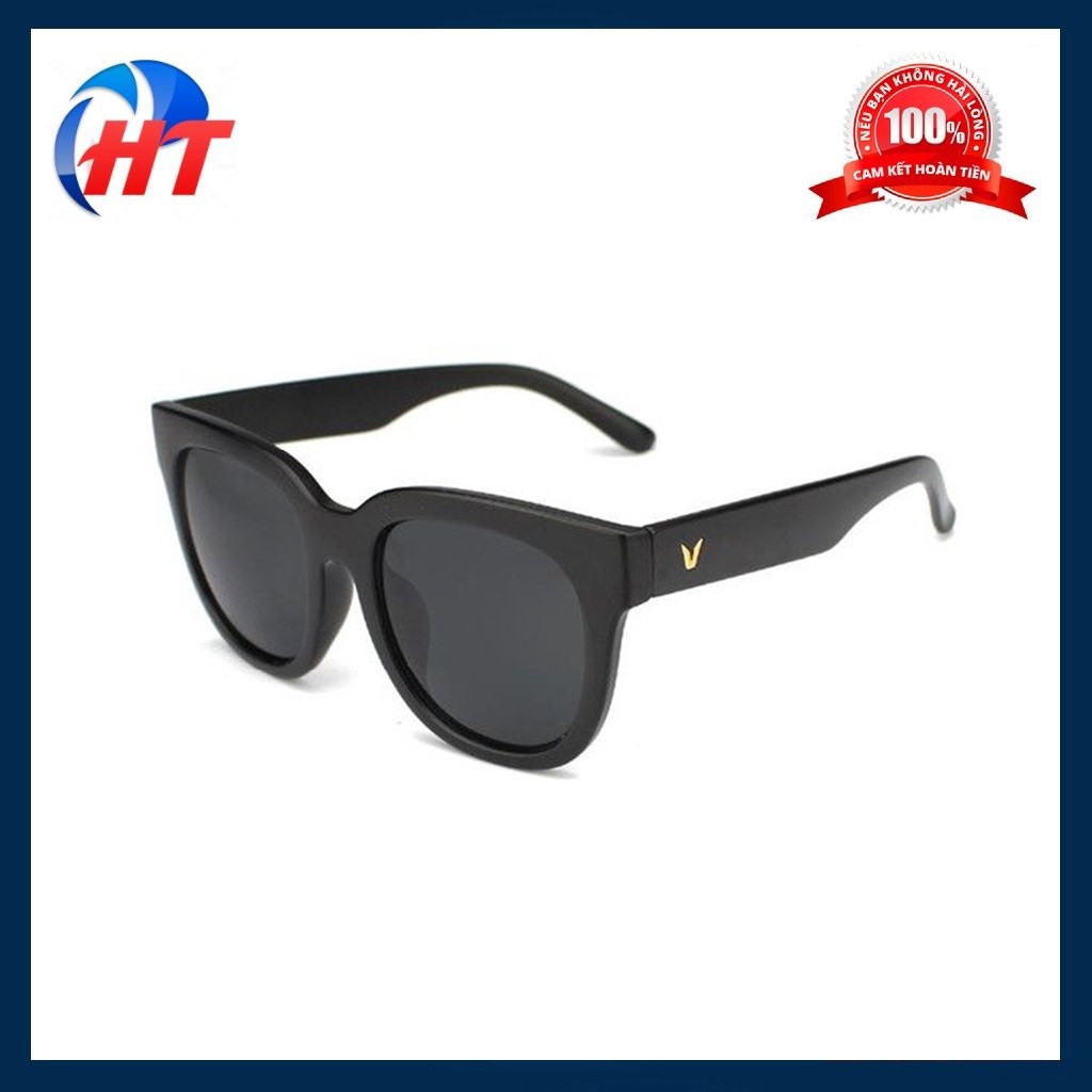 Mắt Kính chữ V Thời Trang ( Màu Đen)
