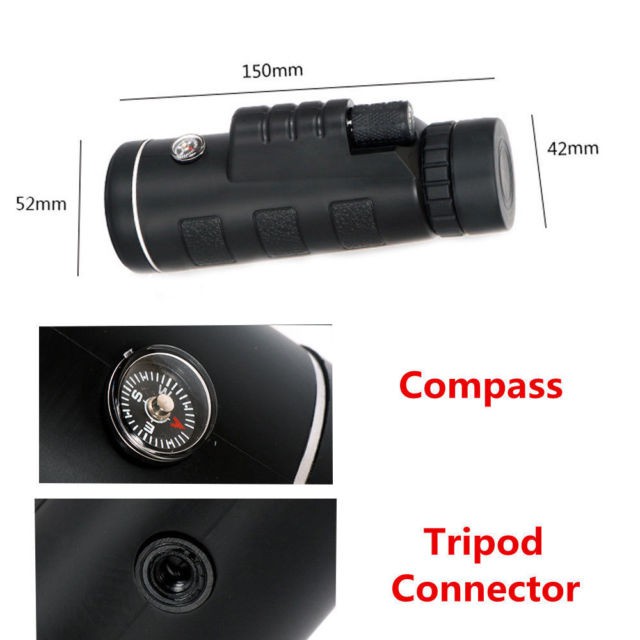 Ống nhòm 1 ống mini cho điện thoại - Len zoom camera điện thoại CỰC NÉT độ phóng đại lên đến x40