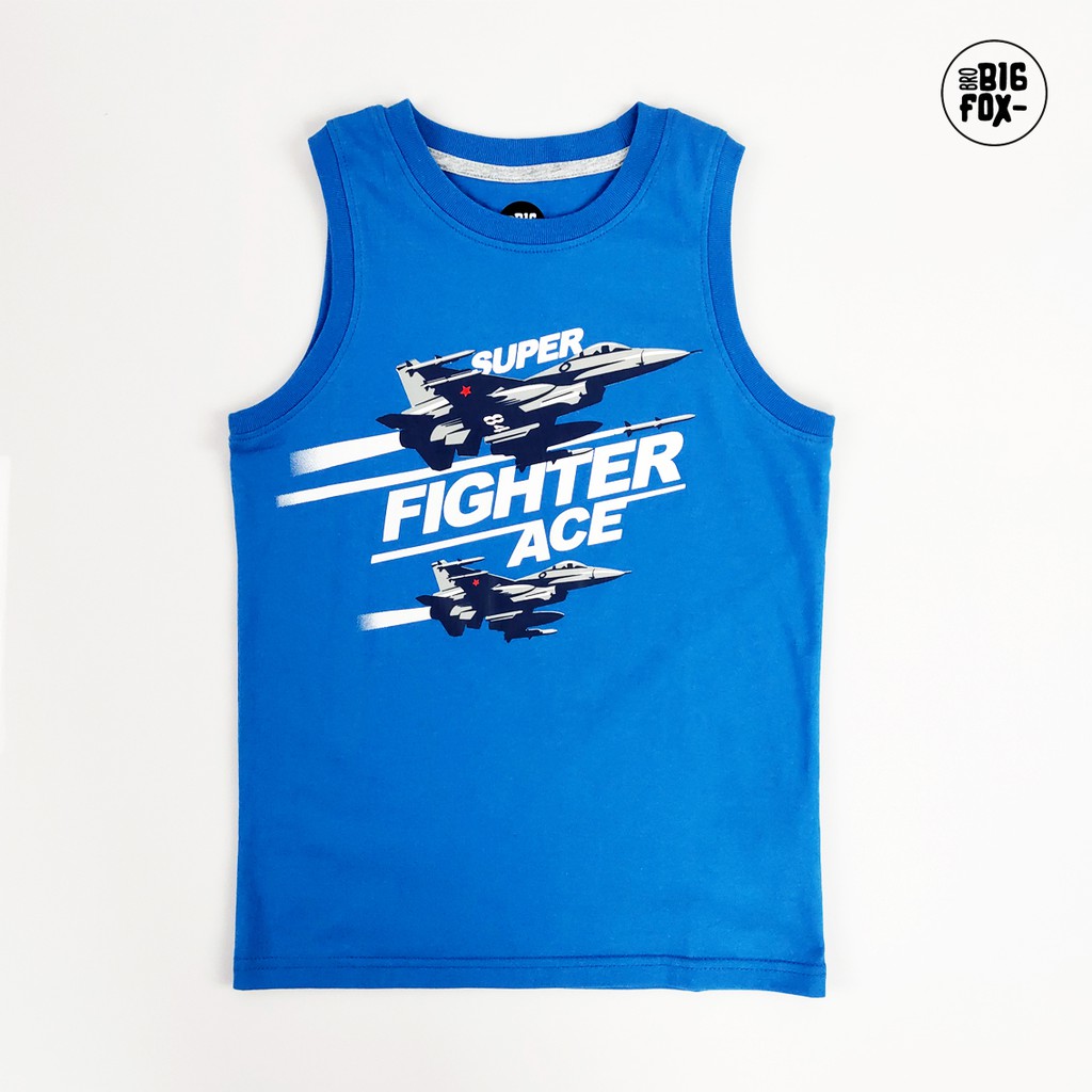 [MÃ BIGFBIF10 GIẢM 10K] Áo Ba Lỗ Bé Trai Bigfox, Áo Sát Nách Trẻ Em Tới Size Đại Chất Cotton FIGHTER