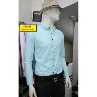 Sơ mi nến lụa tay dài 150k