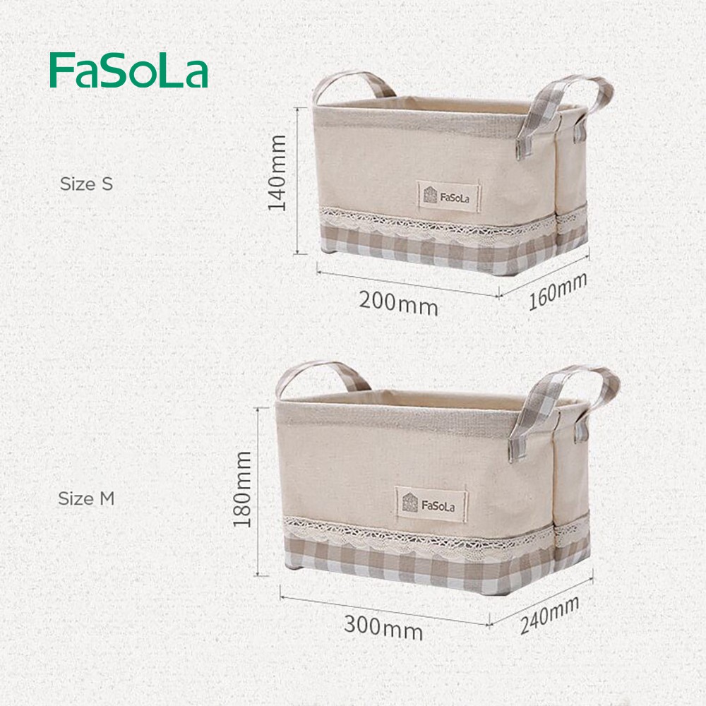 Túi vải đựng đồ đa năng size S FASOLA FSLPS-024-C