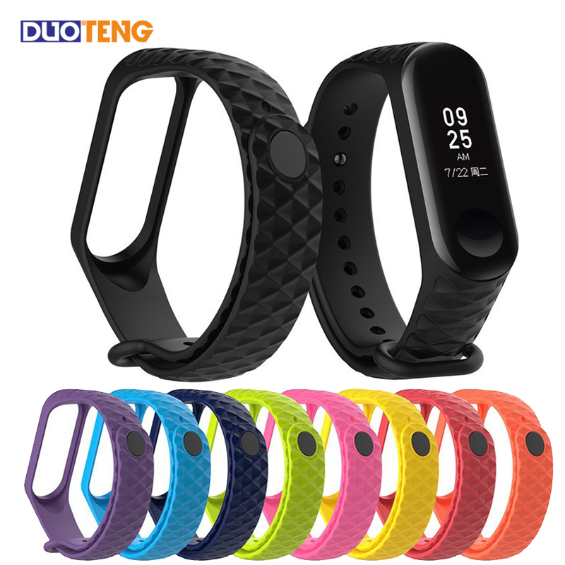 Duo Teng Dây Đeo Thay Thế Chất Liệu Da Dành Cho Xiaomi Mi Band 3/4