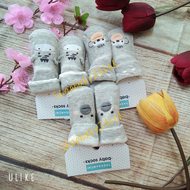 Tất vớ dễ thương xinh xắn  cho bé, chất liệu cotton mềm, thoáng mát( từ 0 đến 6 tháng)