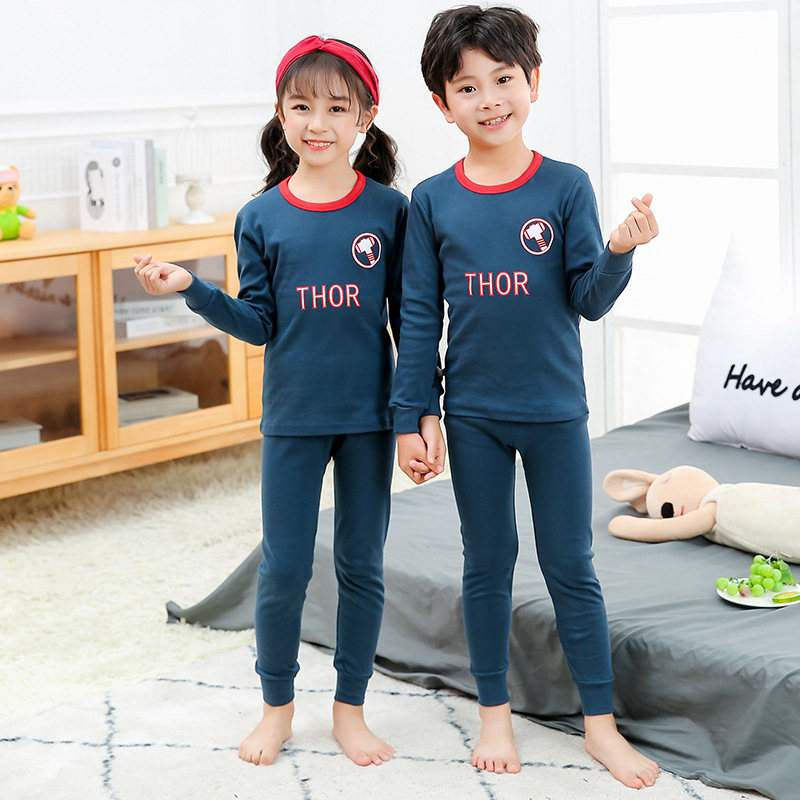 Bộ Đồ Ngủ Vải Cotton Họa Tiết Đáng Yêu Cho Bé