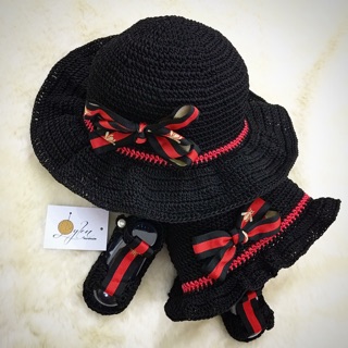 Set mũ ajuma cho mẹ và bé