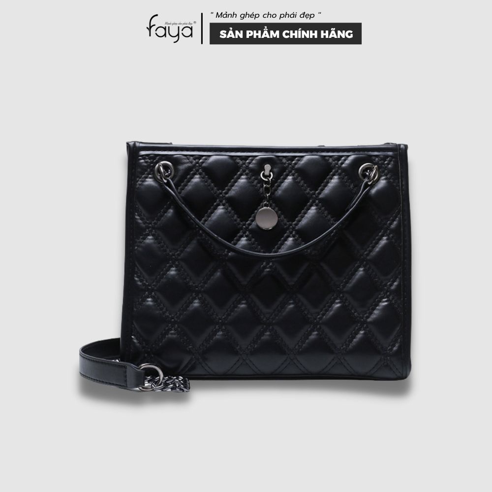 Faya - Túi xách bigsize chần ô da mềm T1109
