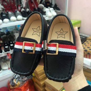 Giày lười đen cho bé - hàng order ko sẵn