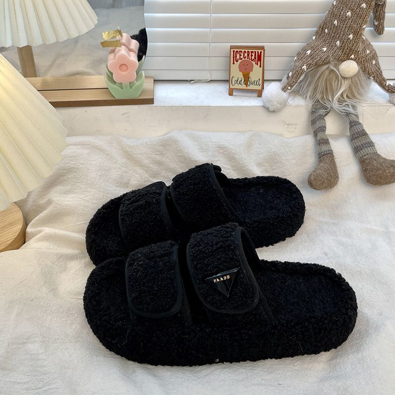 Dép Bông Đi Trong Nhà Thiết Kế Thoải Mái Dễ Thương Thời Trang Mùa Thu Đông Ấm Áp