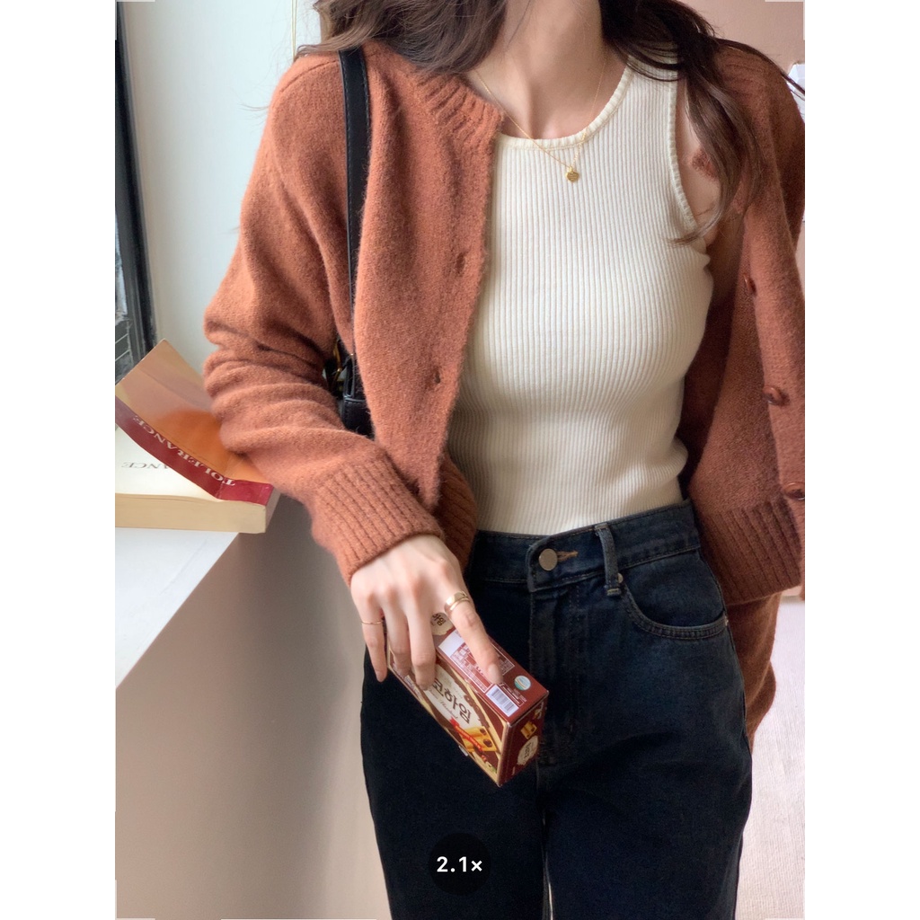 Áo sát nách họa tiết kẻ sọc ngang / màu trơn cá tính hợp thời trang 46343