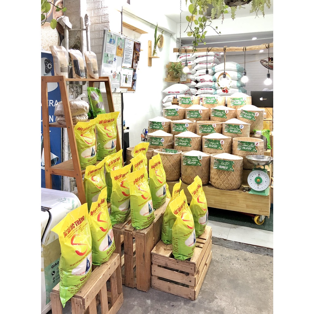 Túi 5KG Gạo Sa ri- Sơ Ri -Vị ngọt nhẹ, xốp mềm, thơm hạt - Rice&Rice