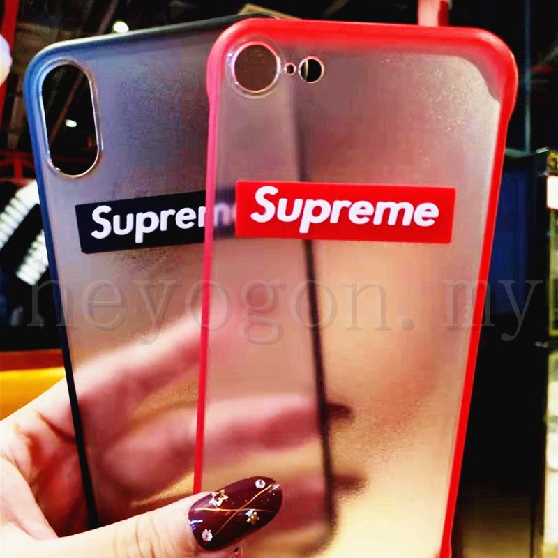 Ốp điện thoại mềm in supreme 3D kèm dây đeo cho samsung S10 S8 S9 Plus s10E s7 EDGE