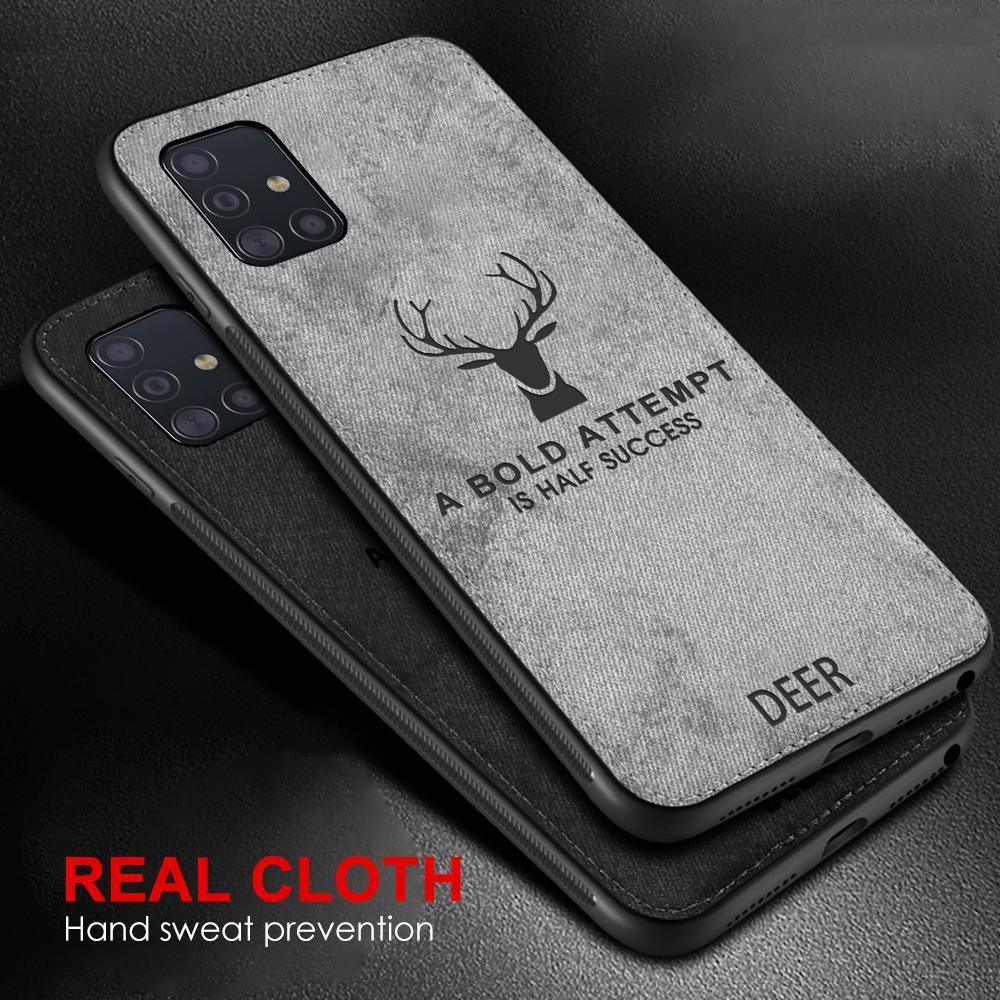 Ốp điện thoại vải mềm chống sốc in hình hươu vintage cho Xiaomi Mi 11T Pro 11 Lite 5G NE