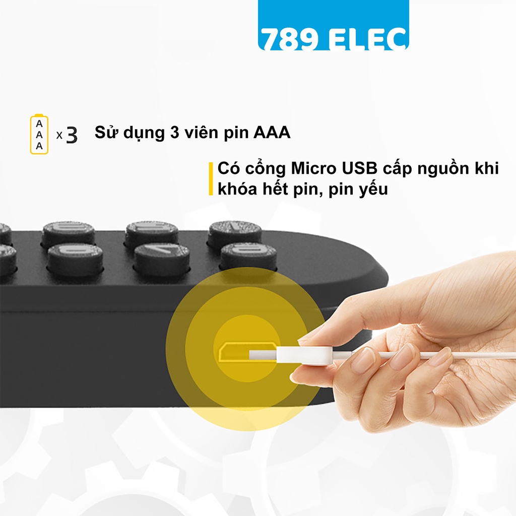🎁Tặng pin🎁 Khóa vân tay và mật khẩu tủ nội thất Qidots F020