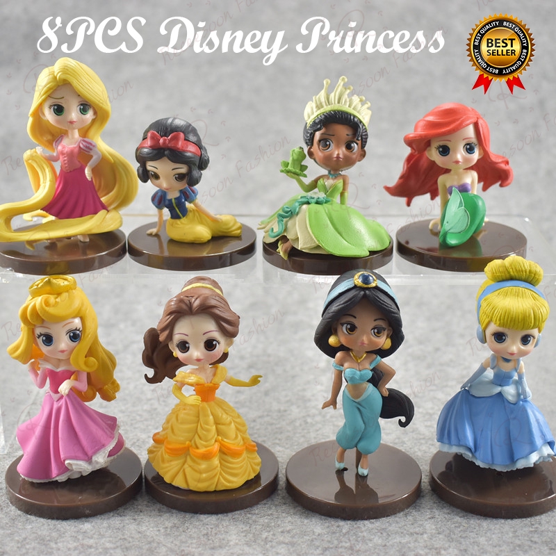 Set 8 đồ chơi mô hình nhân vật công chúa Disney