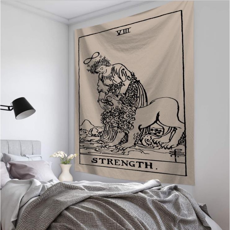 DecorZ  [ĐẸP - SẴN - Tặng móc treo] Tranh vải treo tường Decor phong cách bài Tarot