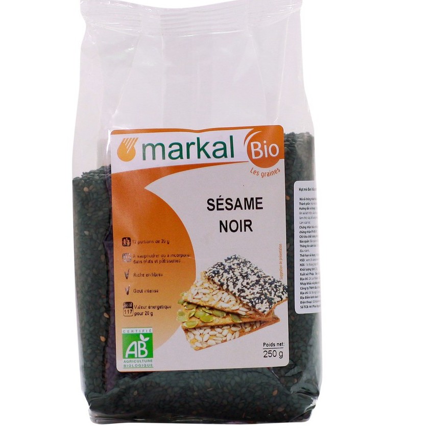 Hạt mè vàng và đen hữu cơ (Davert - Markal)