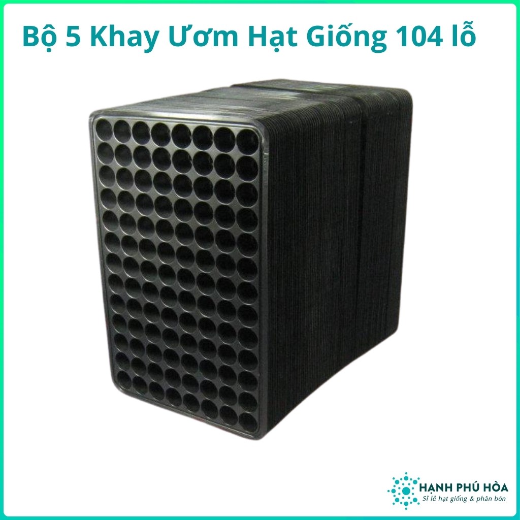 Bộ 5 Khay Ươm Hạt Giống Nhựa 104 lỗ-Chăm sóc Cây trồng-ươm hạt giống-Bền-Chắc Chắn