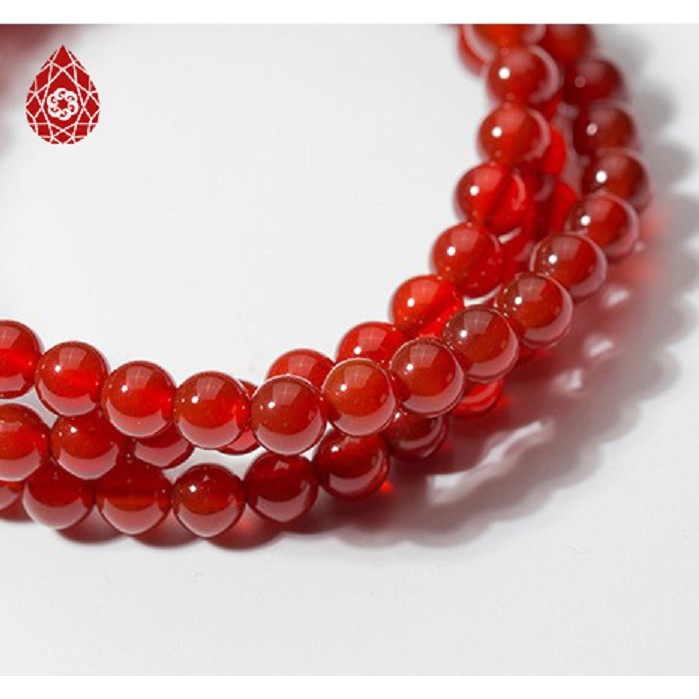 Vòng 3 line mã não đỏ phối charm bạc - Ngọc Quý