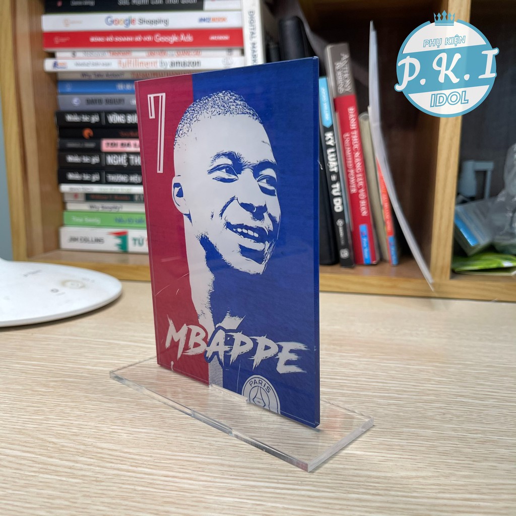 Standee Mica Để Bàn In Hình Kylian Mbappe - Có Nhận Làm Theo Yêu Cầu