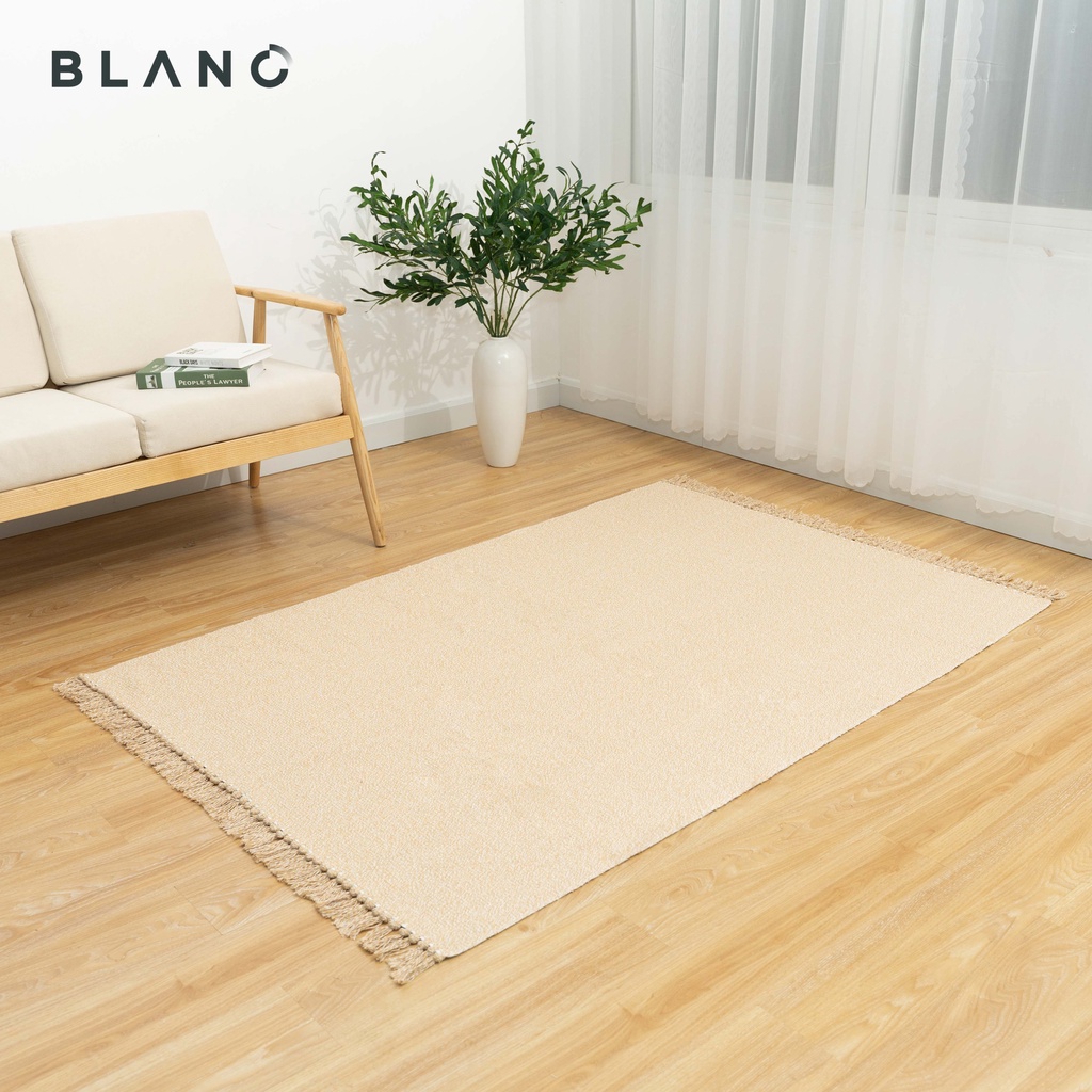 [Mã BMBAU300 giảm 7% đơn 499K] Thảm Trải Sàn Phòng Ngủ Rustic BLANC' Đủ Size