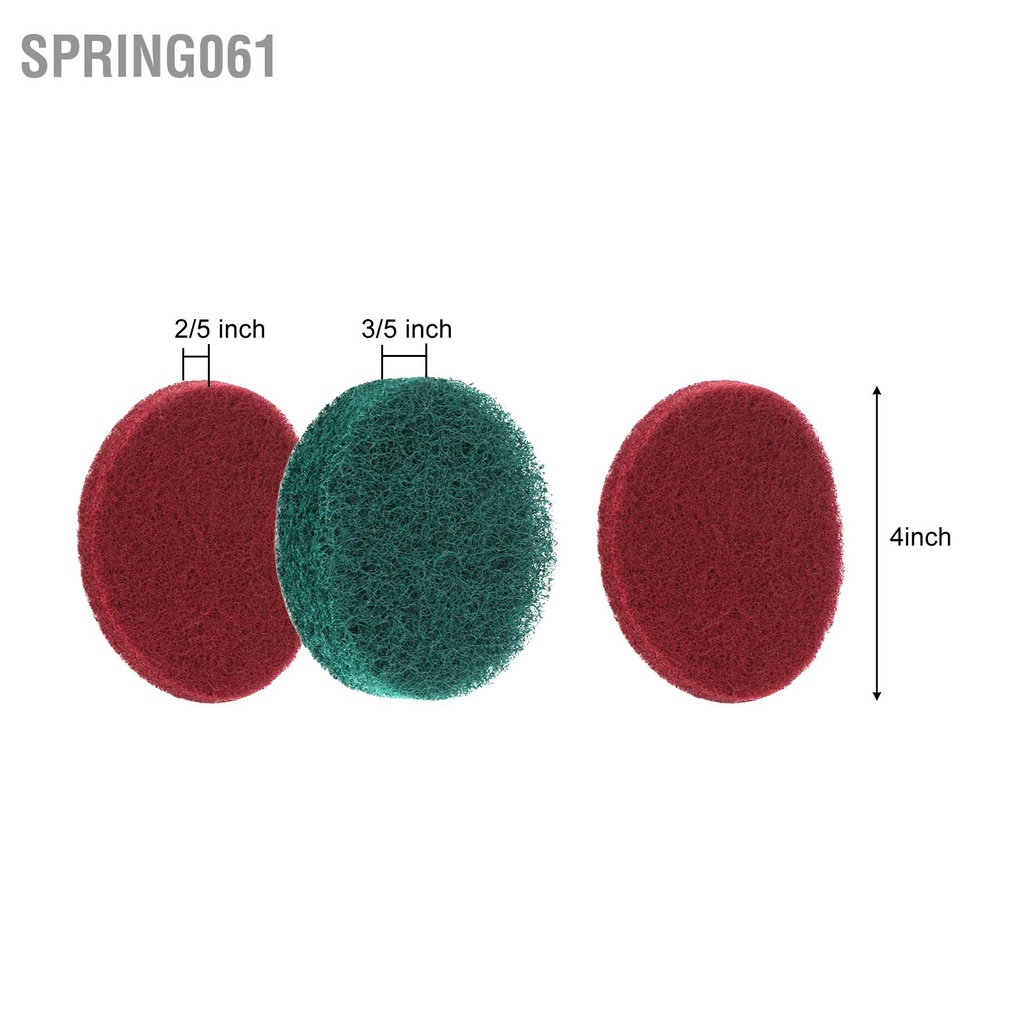 Spring061 11 cái Bàn chải khoan Bộ đính kèm bàn điện Đa năng cho Xe thuyền SUV Sàn phòng tắm