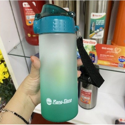 Bình nước học sinh cầm tay 500ml 700ml Rạng Đông, nhựa PC/PP an toàn, độ bền cao.