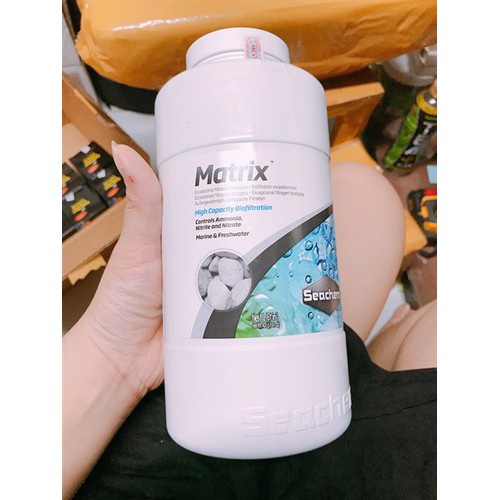 [TEM SICAVI] Seachem Matrix 1 Lít - Vật Liệu Lọc Cao Cấp Cho Bể Cá