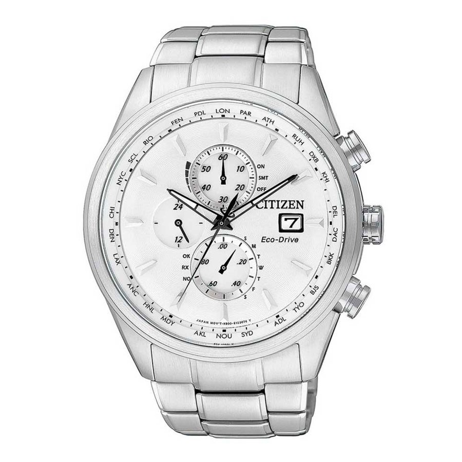 Đồng Hồ Nam Citizen Đa Chức Năng Dây Thép Không Gỉ AT8015-54A - Mặt Trắng (Sapphire)
