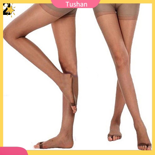 TUSH Thời trang Sexy Open Toe Sheer Siêu mỏng Mỏng Căng Phụ nữ Cô gái Quần lót tất