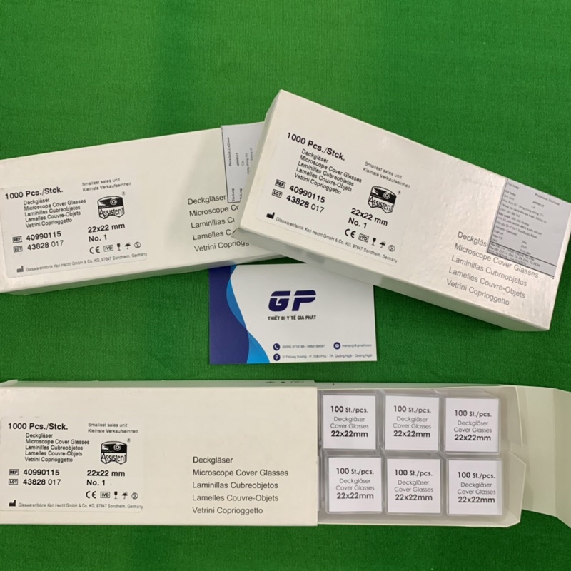 LAMEN 22x22mm ĐỨC PHIẾN KÍNH XÉT NGHIỆM KÍNH HIỂN VI LAMMELL