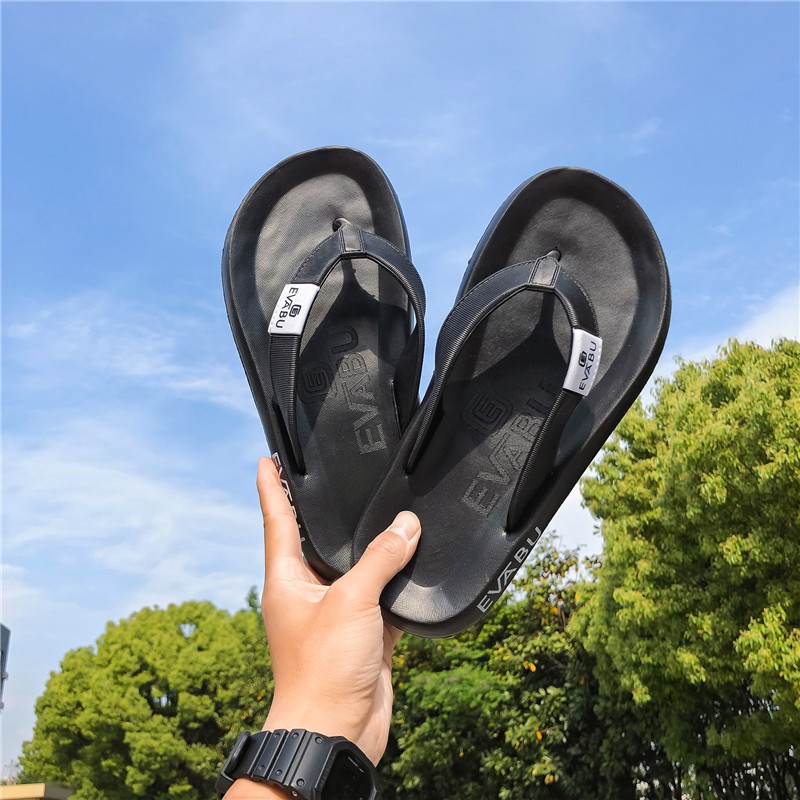 Dép xỏ ngón nam thể thao cao su Evabu, dép quai kẹp nam siêu nhẹ đẹp, đi êm