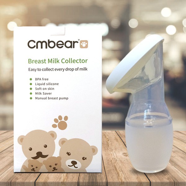 [CÓ NẮP ĐẬY] Cốc hứng sữa Cmbear, Phễu hứng sữa Cmbear Silicon không BPA an toàn và tiện lợi cho mẹ