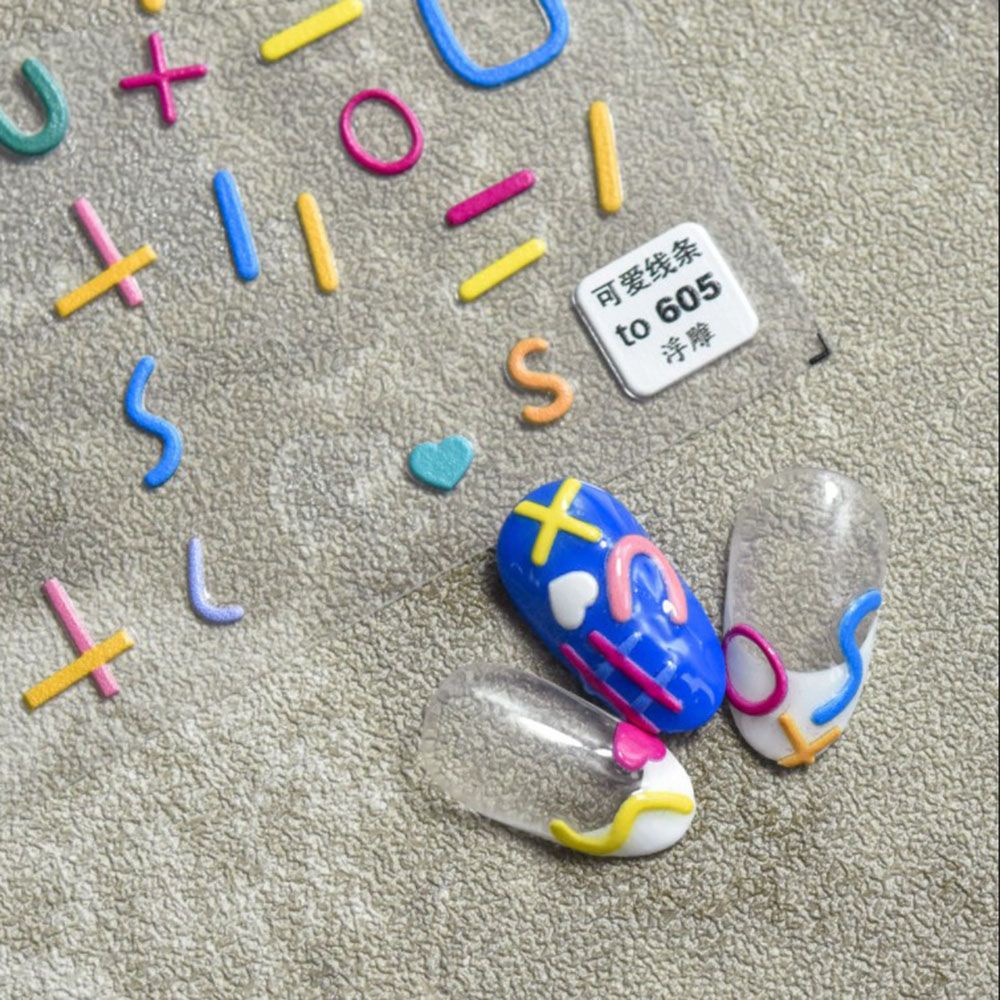 [Hàng mới về] Miếng dán trang trí móng nghệ thuật họa tiết 5d siêu mỏng diy