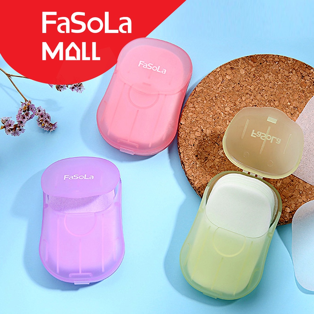 Xà phòng giấy bỏ túi tiện dụng (50 miếng) FASOLA FSLJY-162