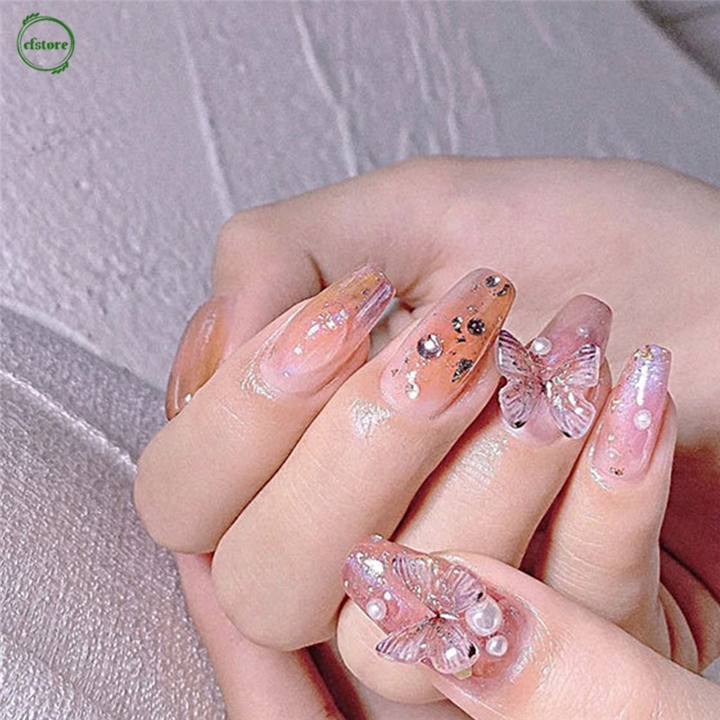 Sticker Dán Móng Họa Tiết Bướm 3d