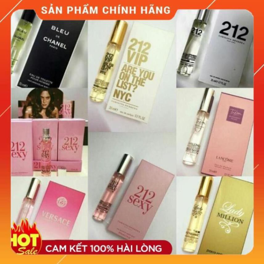 Nước Hoa mini Nam Nữ Cao Cấp 20ml Hương Thơm Quyến Rũ Cực Thơm Cực Hot