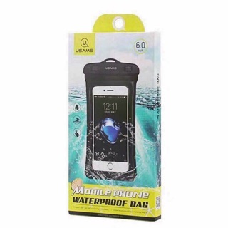 TÚI CHỐNG NƯỚC CAO CẤP USAMS CAO CẤP CHO ĐIỆN THOẠI TRÊN 6 INCH 100% KHÔNG DÍNH NƯỚC PHÙ HỢP TẤT CẢ CÁC DÒNG MÁY