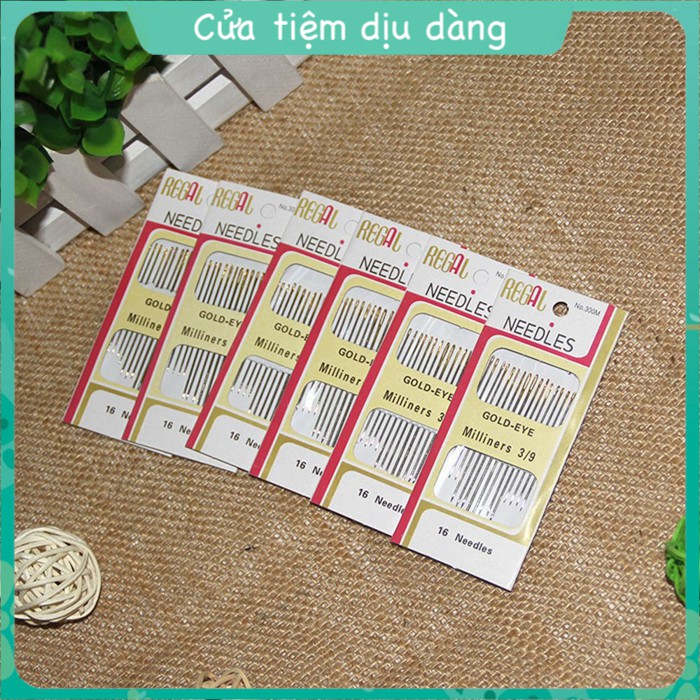 Set 16 mũi kim khâu quần áo nhiều size chuyên dụng