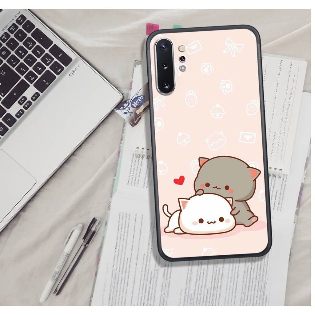 ỐP LƯNG SAMSUNG NOTE 10/NOTE 10 PLUS  ,  IN HÌNH GẤU MOCHI SIÊU ĐÁNG YÊU, NỀN CỰC ĐẸP.