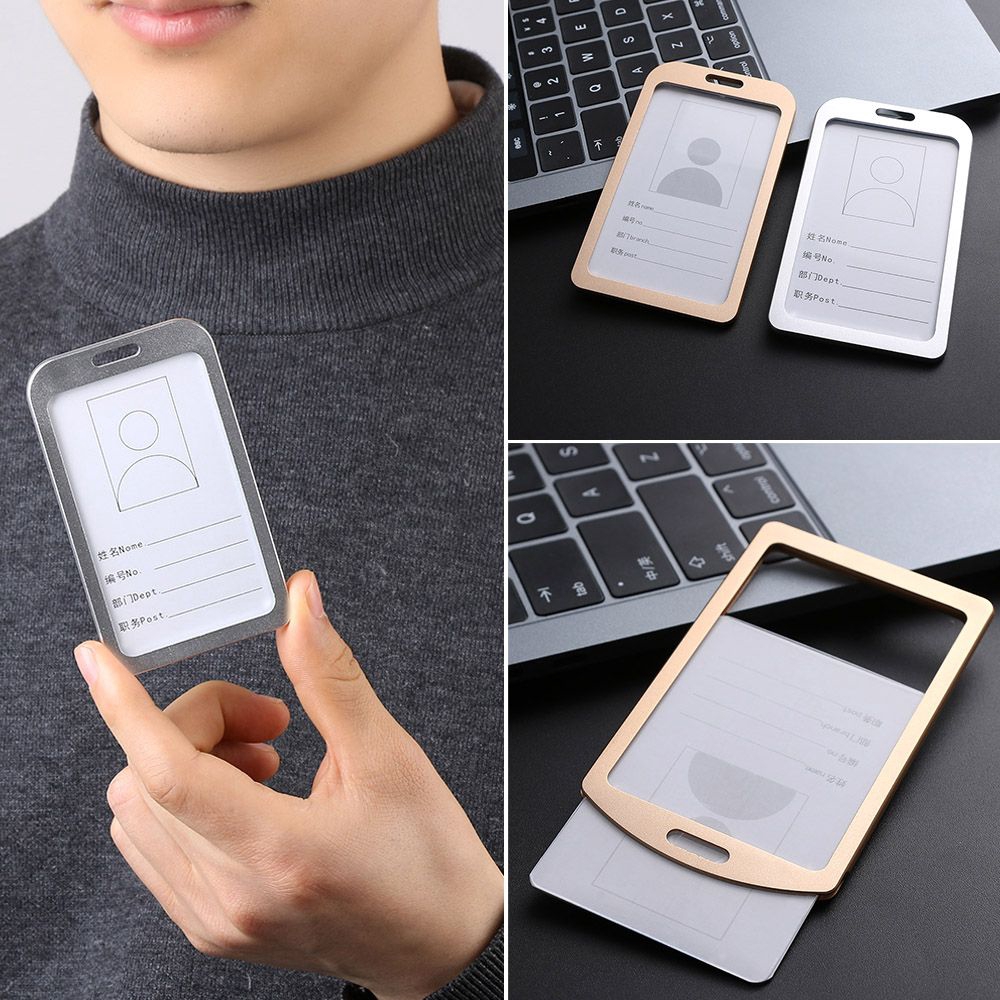 Dụng Cụ Giữ Thẻ Tên Bằng Kim Loại Tiện Dụng Cho Trường Học/ Văn Phòng