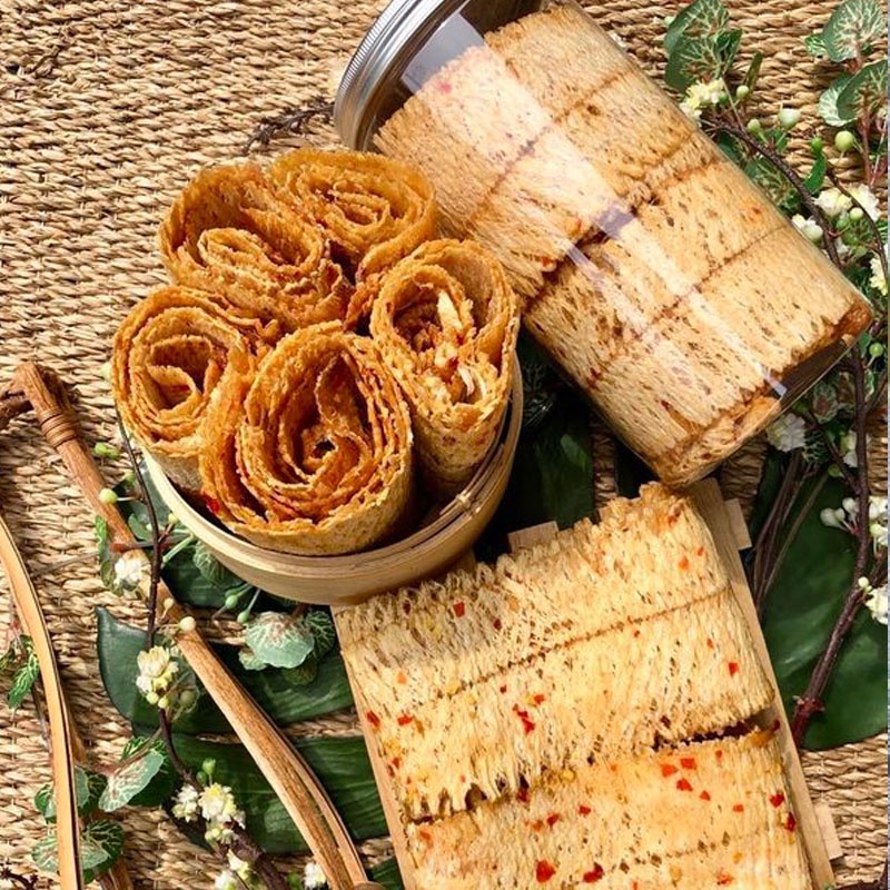 Mực cán tẩm gia vị 250g ăn liền, mực khô cán mỏng, đồ ăn thơm ngon - Ăn vặt nhà Cốm