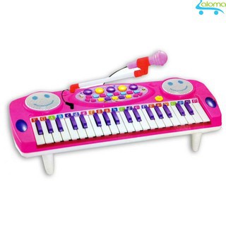 Đồ chơi đàn Organ mini kèm micro cho bé tập đàn tập hát Electronic Organ No.3702A