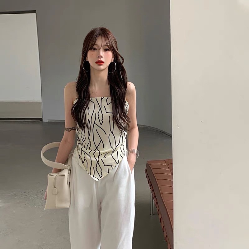 (Order) Áo yếm ulzzang thắt nơ lưng sành điệu mẫu mới 2021 hàng đẹp loại 1