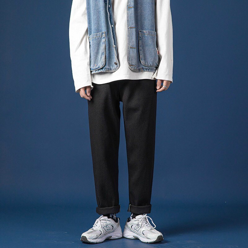 Quần Jean Baggy nam xanh sáng nhạt ống suông rộng BG01 style hàn quốc 2021 Vanicamen