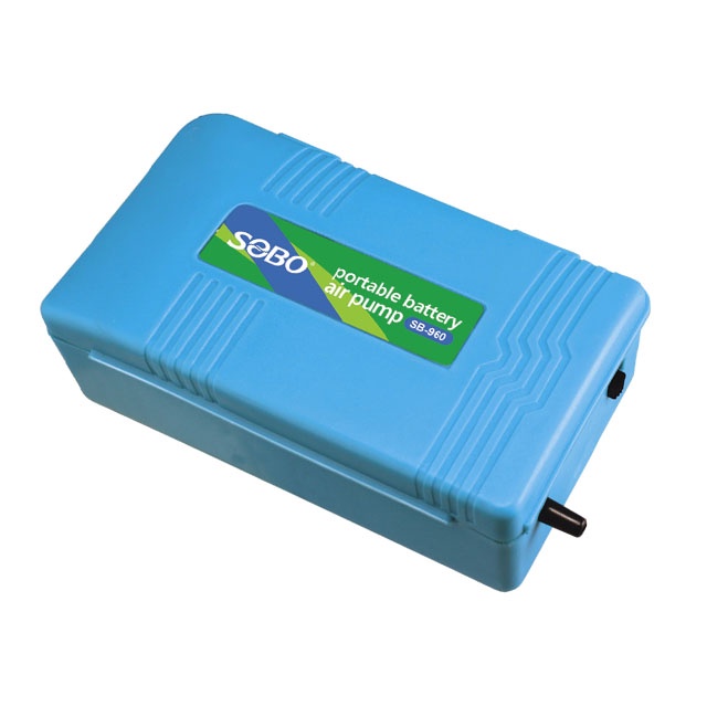 [TẶNG DÂY + ĐÁ SỦI] SOBO SB-960 | Máy Oxy 1 Vòi Chạy Bằng Pin Tiện Dụng Cho Hồ Cá Cảnh Thuỷ Sinh