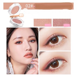 Phấn mắt Maycreate 3 tầng 2 mầu kèm gương vân đá