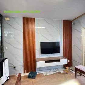Tấm ốp tường, tấm ốp lam sóng, tâm lam gỗ nhựa conposite, Tấm vân đá giả xi mang tấm nhựa pvc giả gỗ Hàng Dài 1,45 mét